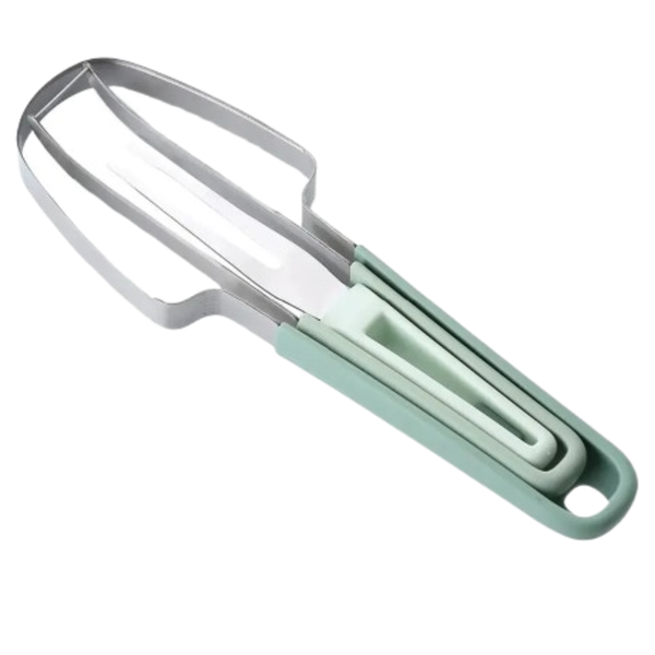 Kit 3 em 1 para corte de melancia e melão em aço inox