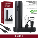 Abridor de Vinho Elétrico Recarregável USB + FRETE GRÁTIS