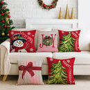 Kit 4 Capas de Almofada Natalinas 45x45cm