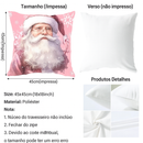 Fronhas Natalinas Decorativas Papai Noel e Cervo