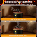 Difusor Canhão 3 em 1 — Névoa, Aroma e Luz para o Seu Relaxamento Perfeito