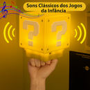 Luminária LED Bloco Mario com Som e USB