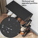4-Layer Simple Shoe Rack Trapezoidal Shoes Organizer Space Saving Living Room Multifunctional Assembly Shoe Rack Home Supplies