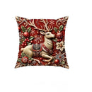 1pc, Christmas Old Man Elk Pillowcase, Christmas Party Decoration, Home Decoration, Bedding Decoration