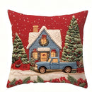 Capa de Almofada Decorativa Natalina (Peachskin)