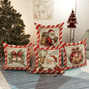 Fronhas Natalinas Decorativas Papai Noel e Cervo