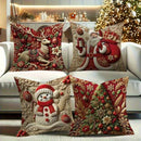 1pc, Christmas Old Man Elk Pillowcase, Christmas Party Decoration, Home Decoration, Bedding Decoration