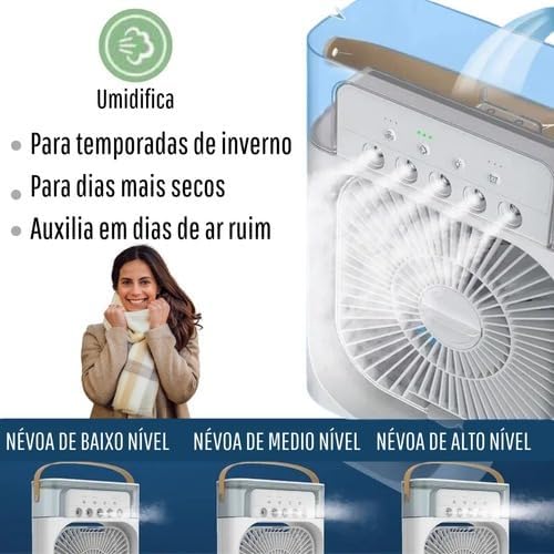 Ventilador  ar condicionado climatizador umidificador portátil Frete Grátis