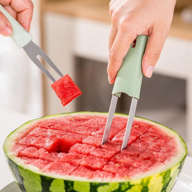 Cortador 3 em 1 para Melancia e Frutas Suculentas: Transforme Seu Verão
