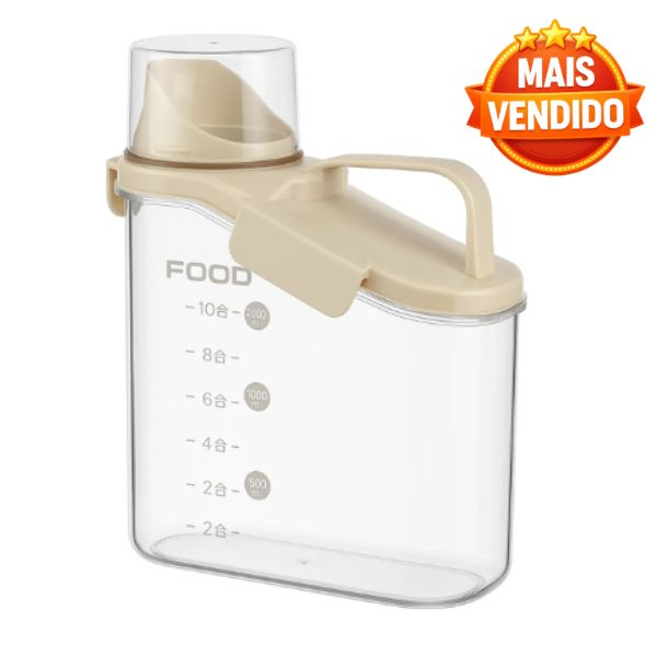 Pote Hermético Dosador 2L para Organizar Mantimentos