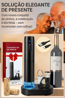Abridor de Vinho Elétrico Recarregável USB