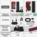 Abridor de Vinho Elétrico Recarregável USB