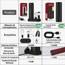 Abridor de Vinho Elétrico Recarregável USB + FRETE GRÁTIS