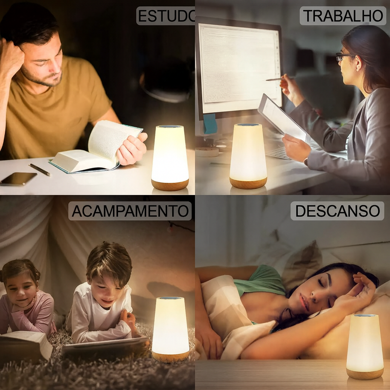 Luminária LED Multicolorida – Crie Ambientes Incríveis com 1 Toque -Frete Grátis