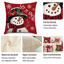 Kit 4 Capas de Almofada Natalinas 45x45cm