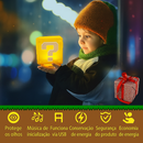 Luminária LED Bloco Mario com Som e USB