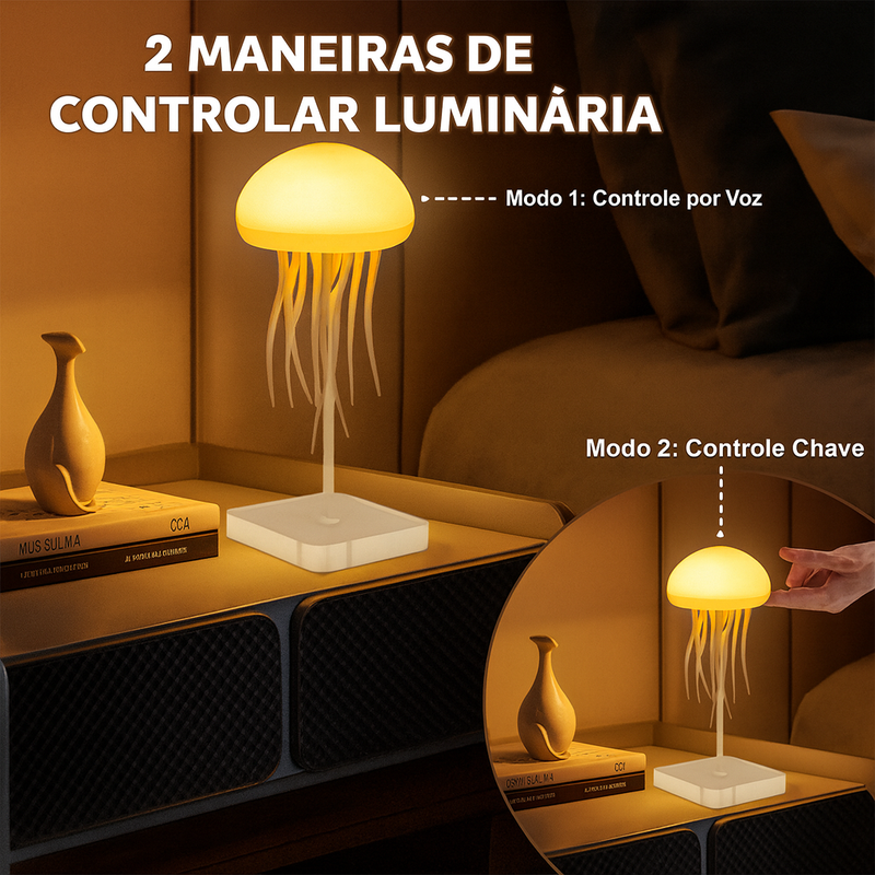Luminária Água-Viva RGB – Decoração Relaxante |