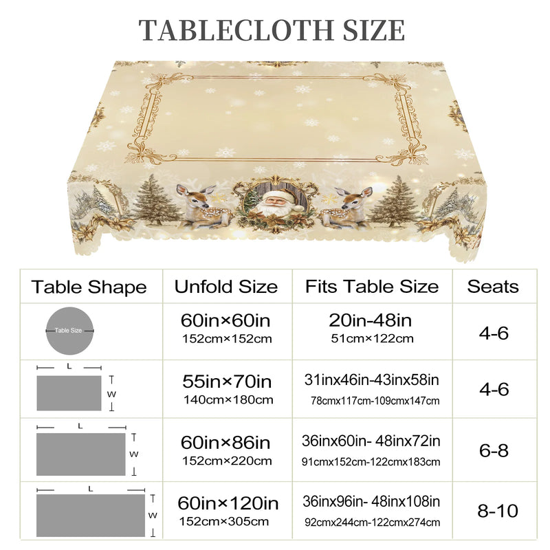 Toalha de Mesa Natalina Premium | Decoração de Natal