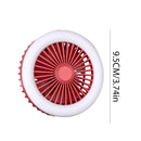 Ventilador de Mão Portátil e Luz Led Carrega com entrada USB - Tododia Lar