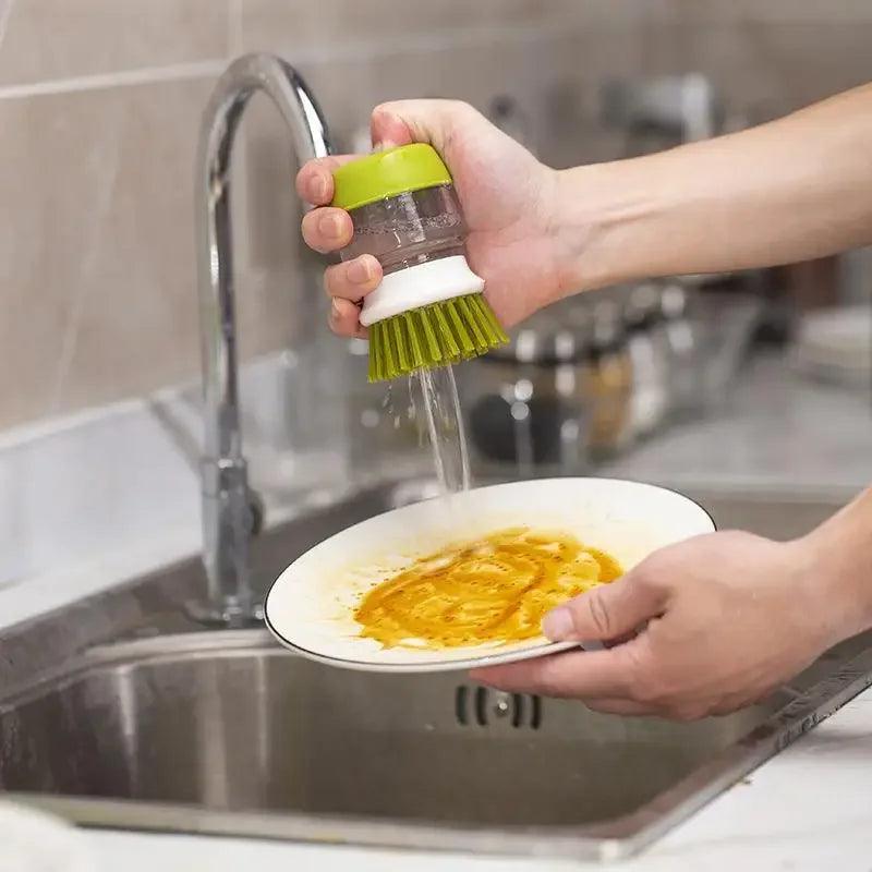 Escova de Lavar Louças com Dispensador +Frete Grátis - Tododia Lar
