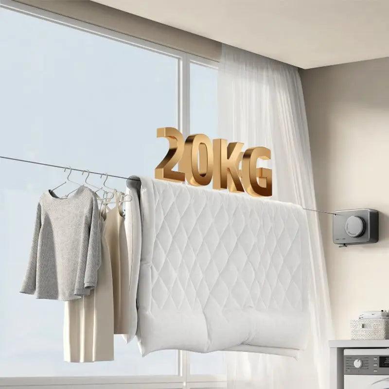 Varal retrátil de aço inoxidável Frete Grátis - Tododia Lar