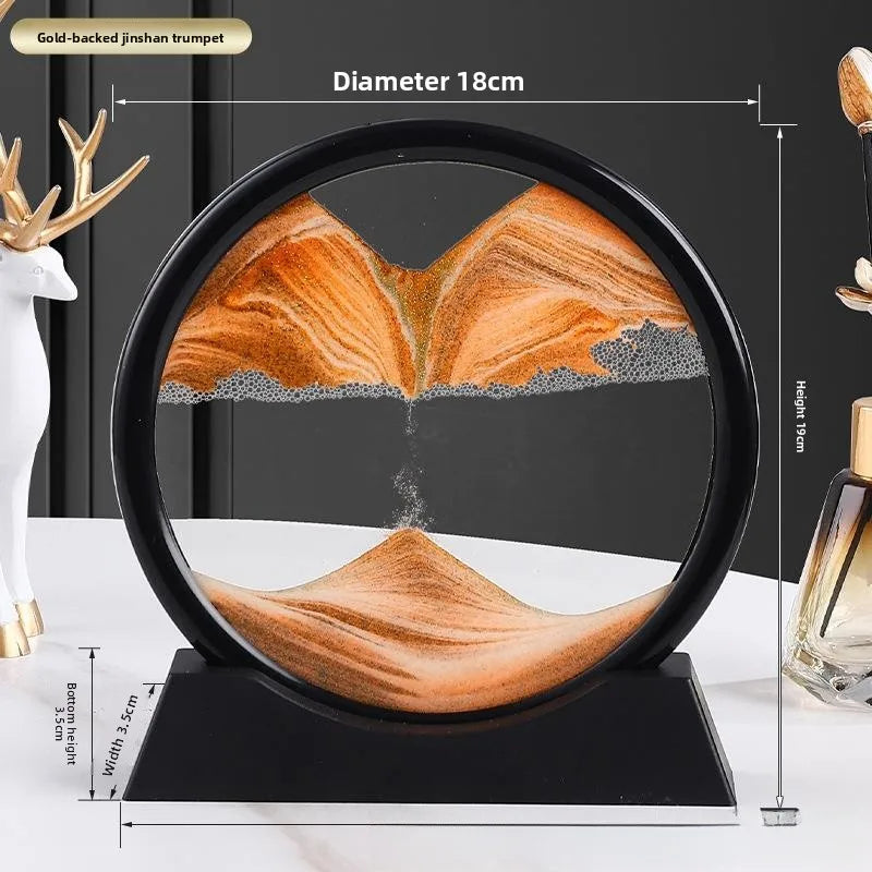 Ampulheta de Areia 3D – Relaxe, Decore e Surpreenda com Paisagens Vivas