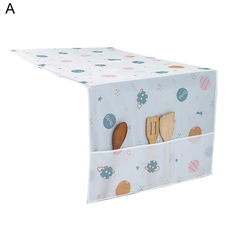 Creative Refrigerator Dust Cover High Density Waterproof Fine Workmanship Feather Printing Fridge Dust Cover for Fridge
