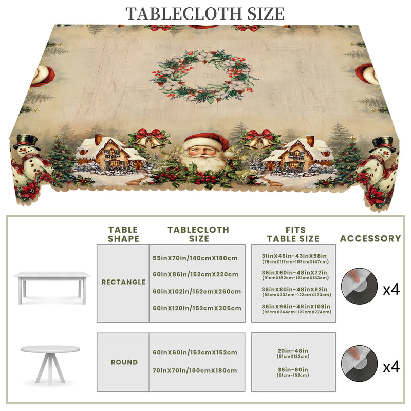 Toalha de Mesa Natalina Vintage