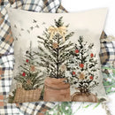 Kit 4 Capas de Almofada Rústicas Natalinas – Frete Grátis