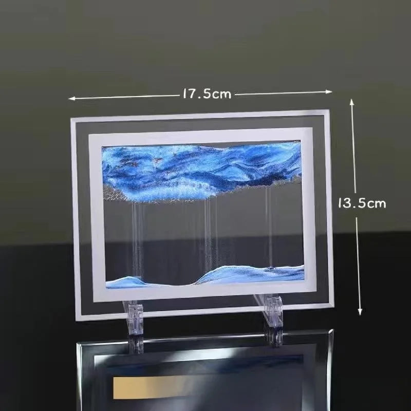 Ampulheta de Areia 3D – Relaxe, Decore e Surpreenda com Paisagens Vivas