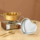 Panela de Aço Inoxidável em Formato de Coração - Tododia Lar