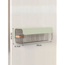 Wall-mounted laundry organizer with compartments, retractable