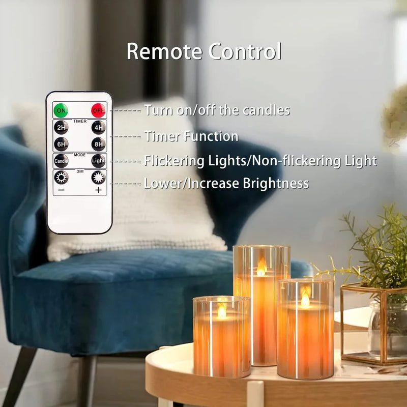 Velas LED Sem Chama com Controle Remoto