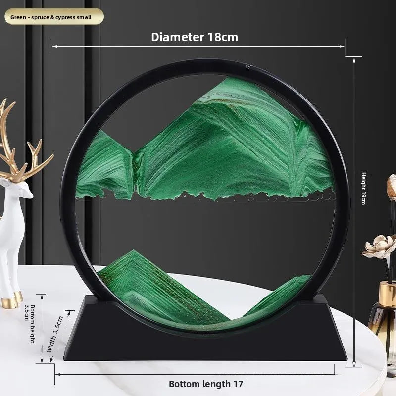 Ampulheta de Areia 3D – Relaxe, Decore e Surpreenda com Paisagens Vivas