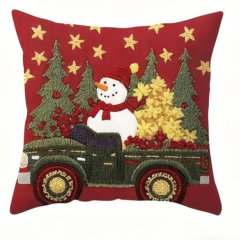 Capa de Almofada Decorativa Natalina (Peachskin)