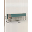 Wall-mounted laundry organizer with compartments, retractable