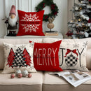 Capa de almofada de Natal Vermelhas – Kit 4 Capas Decorativas