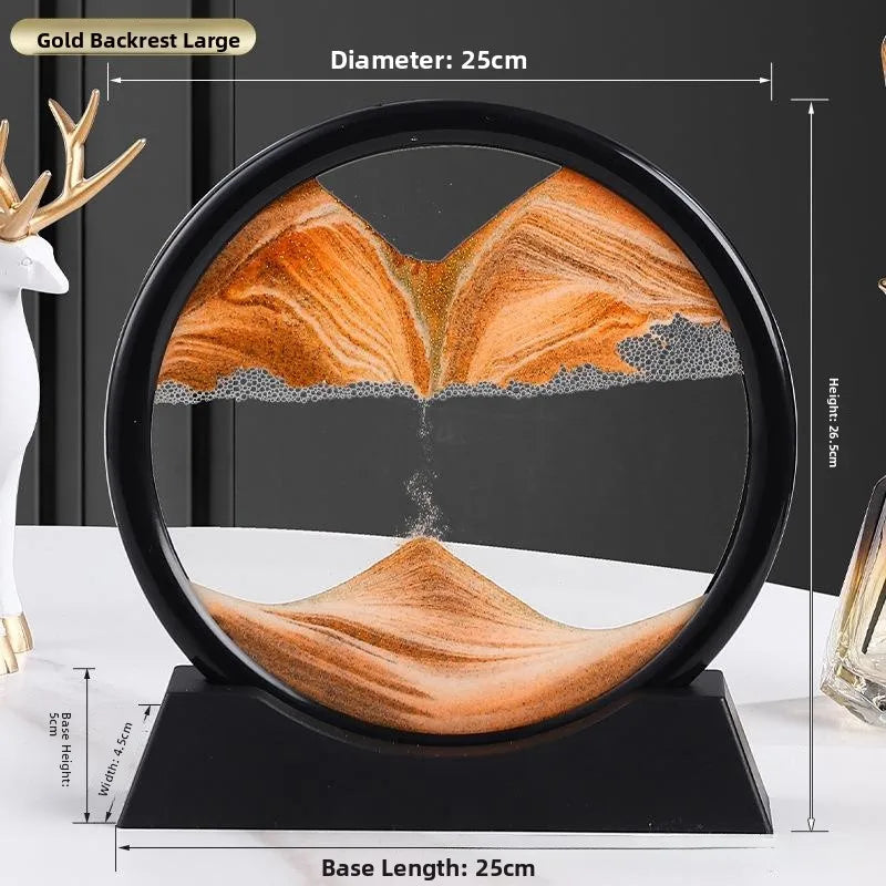 Ampulheta de Areia 3D – Relaxe, Decore e Surpreenda com Paisagens Vivas