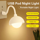 DC 5V USB Plug and Play Smart Night Light Remote Control Touch Switch LED Bedside Lamp