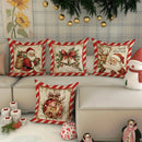 Fronhas Natalinas Decorativas Papai Noel e Cervo