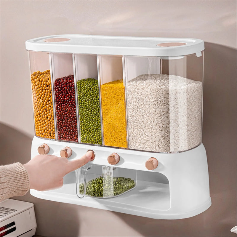 Dispenser de Grãos Selado para Parede (10kg)