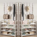 Clothes Hanger Multi-Layer Shoe Rack Doorway DIY Hat And Shoes Shelf Simple Floor-Standing Living Room Organizer Storage Racks
