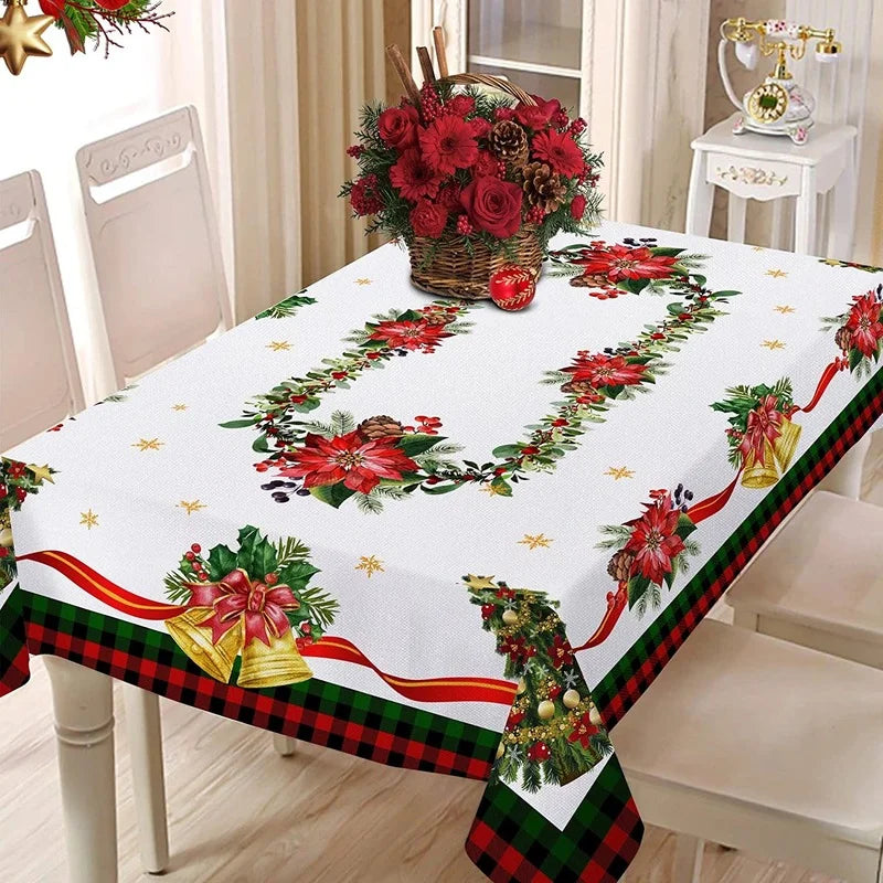 Toalha de Mesa de Natal com Estilo Escandinavo
