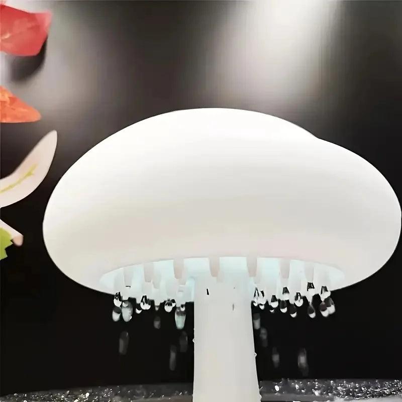 Rain cloud humidifier rain colorful mushroom cloud raindrop atmosphere lamp night light essential oil small aromatherapy machine - Tododia Lar