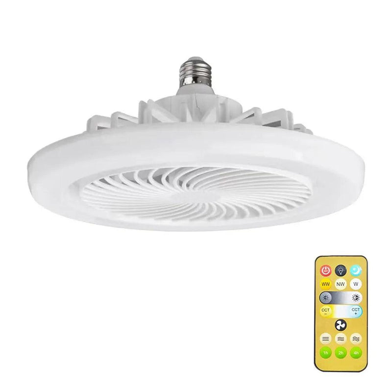 Ventilador Silencioso Luminaria de Led e controle remoto. - Tododia Lar