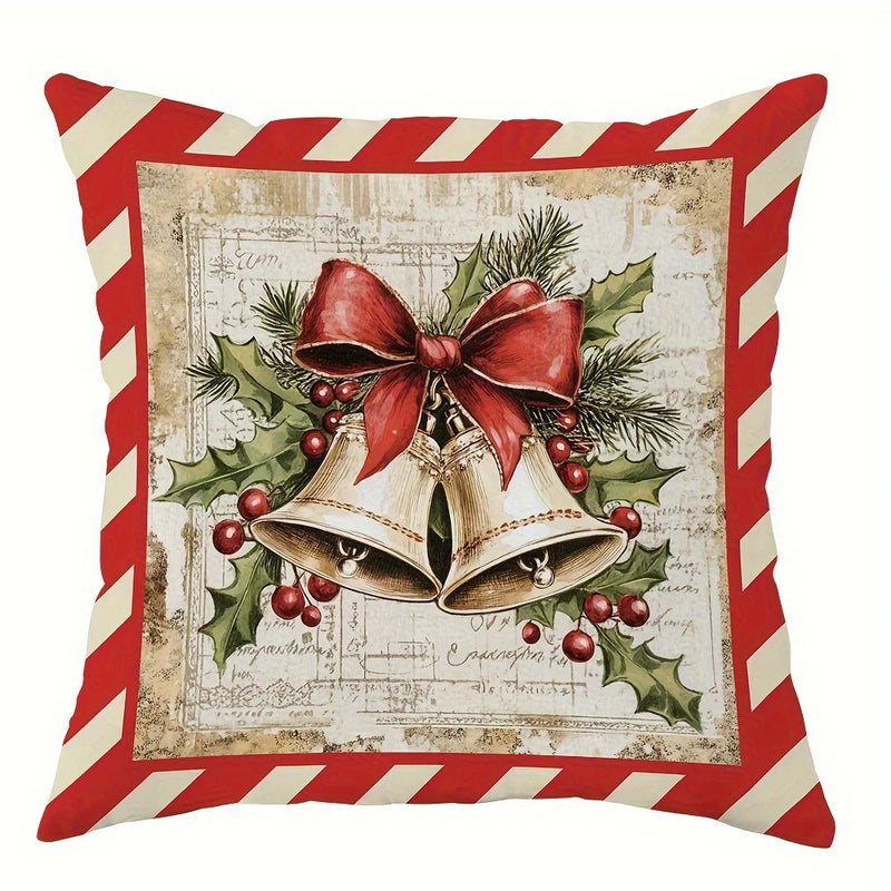 Fronhas Natalinas Decorativas Papai Noel e Cervo