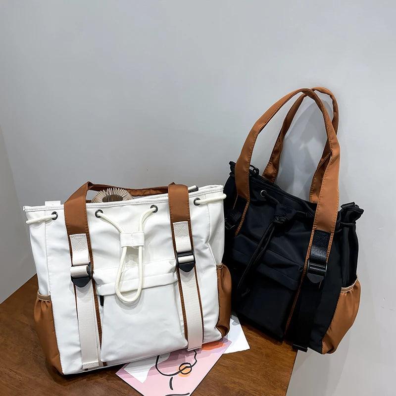 Bolsa Tote de ombro transversal de nylon +Frete Grátis - Tododia Lar