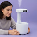 Umudificador e Difusor Anti Gravidade com Relógio