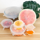 24 Pcs Tampa Silicone Elastica Reutilizável À Prova Sopa De Fugas Para Cozinha