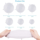 24 Pcs Tampa Silicone Elastica Reutilizável À Prova Sopa De Fugas Para Cozinha